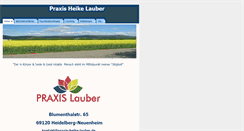 Desktop Screenshot of praxis-heike-lauber.de