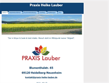 Tablet Screenshot of praxis-heike-lauber.de